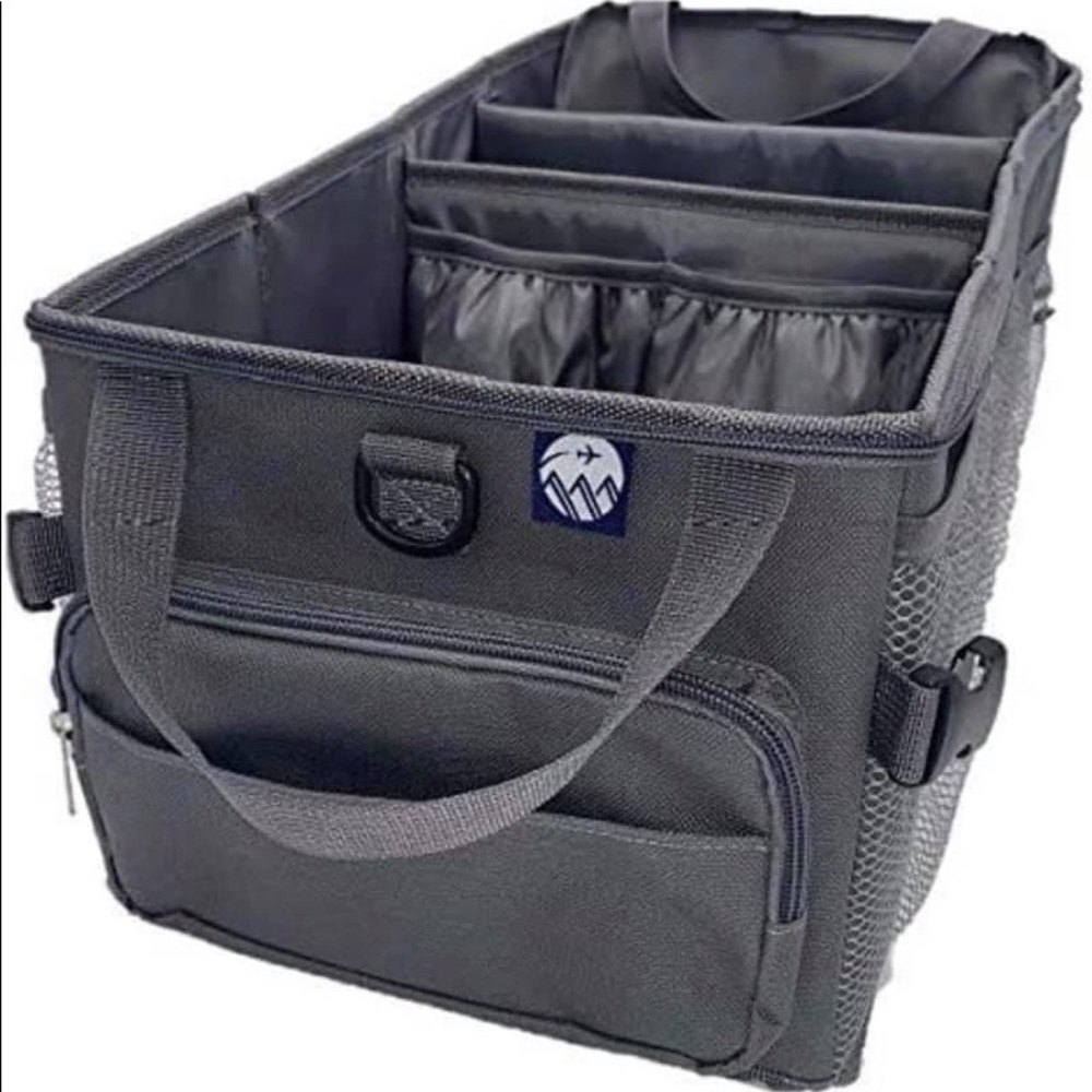 Car Seat Organizer for Kids! Zipper Lid, Cup Holders, and Seat Belt Attachments - Picture 8 of 8